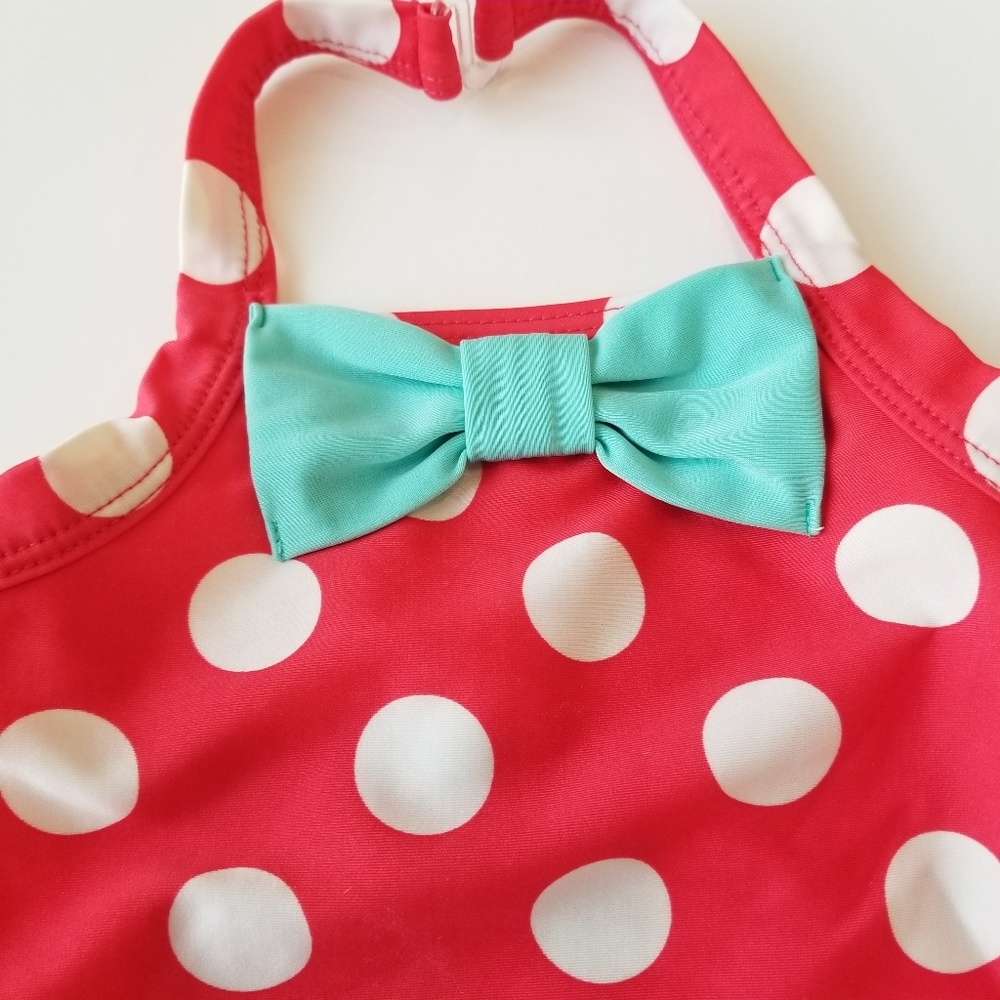 Cat & Jack polka dots one piece swimsuit - Picture 3 of 5